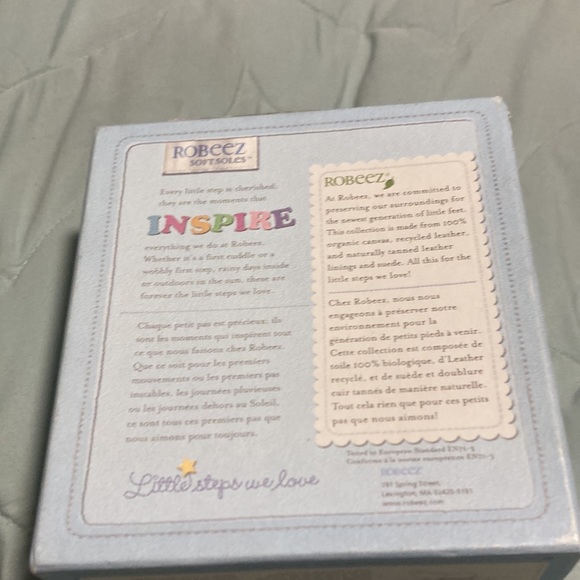 Robeez organic frog cream shoes - Picture 7 of 7